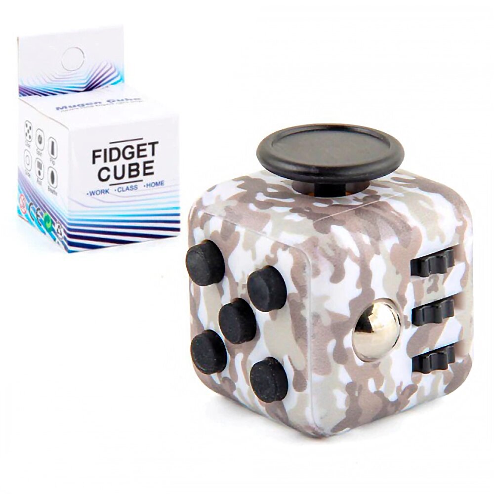 Кубик антистрес Fidget Cube мілітарі (сірий) від компанії Shock km ua - фото 1