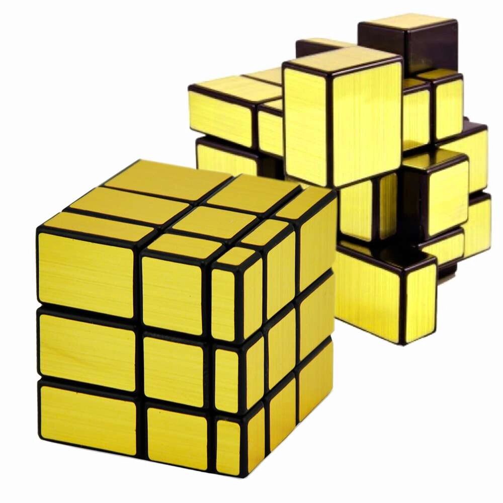 Кубик Рубіка 3х3х3 Дзеркальний (золотий) від компанії Shock km ua - фото 1