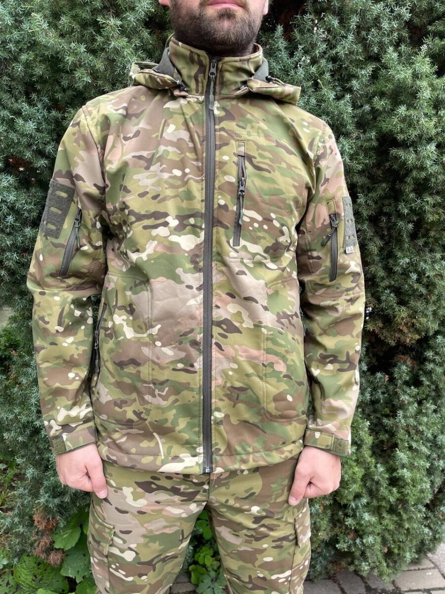 Куртка чоловіча тактична на флісі Мультикам Туреччина ЗСУ 8817 XXL хакі від компанії Shock km ua - фото 1