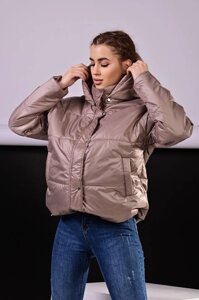 Куртка жіноча бежева єврозима код П557