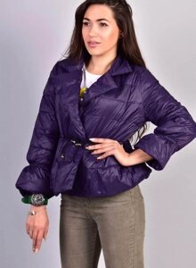 Куртка жіноча фіолетова демісезонна код П307