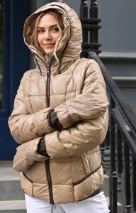 Куртка жіноча зимова бежева код П759 XXL