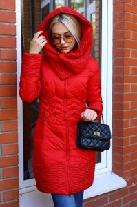 Куртка жіноча зимова червона червона код П764