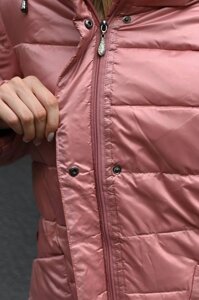 Куртка жіноча зимова пудрова код П761 M