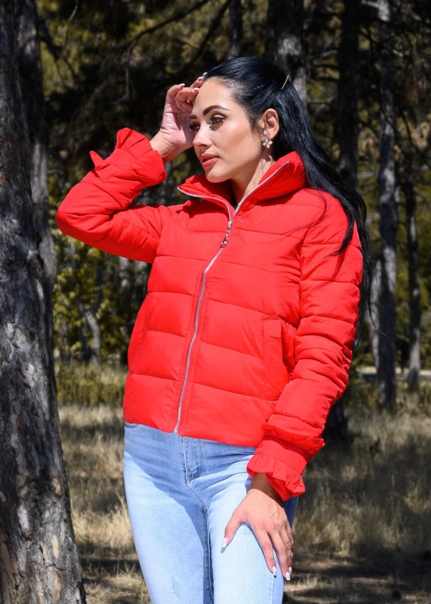 Куртка жіноча червона демісезонна код П200 від компанії Shock km ua - фото 1