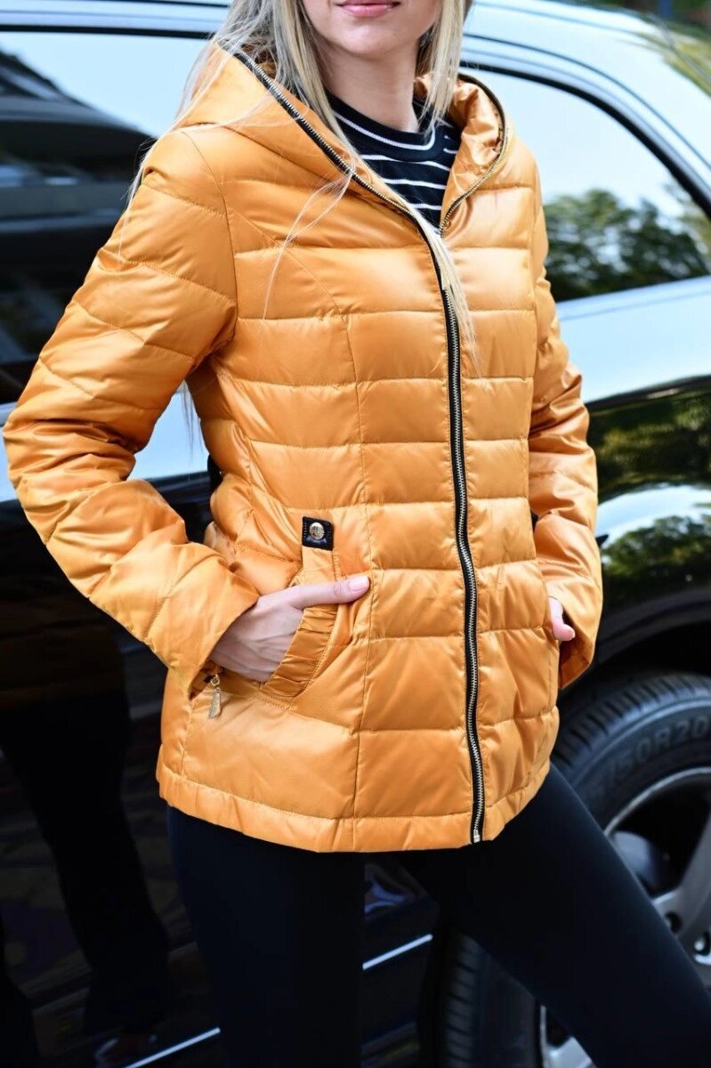 Куртка жіноча демісезонна гірчична код П769 L від компанії Shock km ua - фото 1