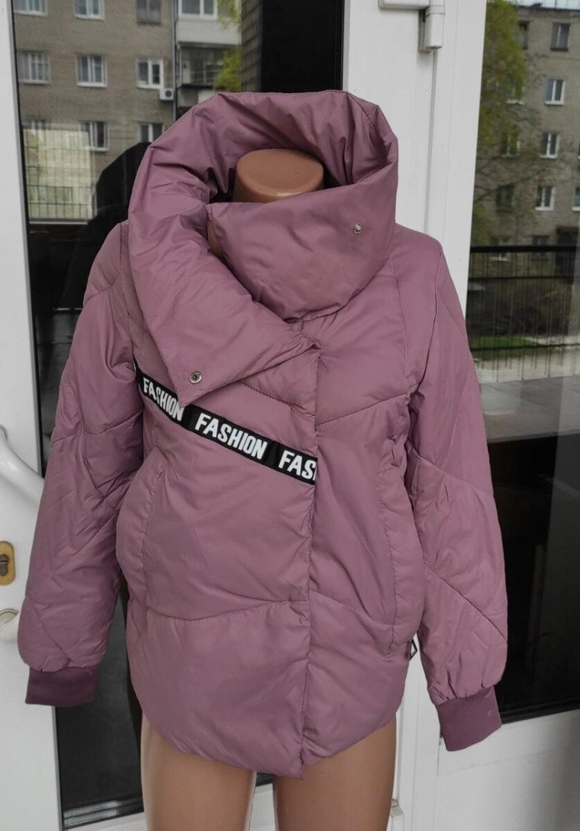 Куртка жіноча демісезонна колір темна пудра код П634-1 від компанії Shock km ua - фото 1