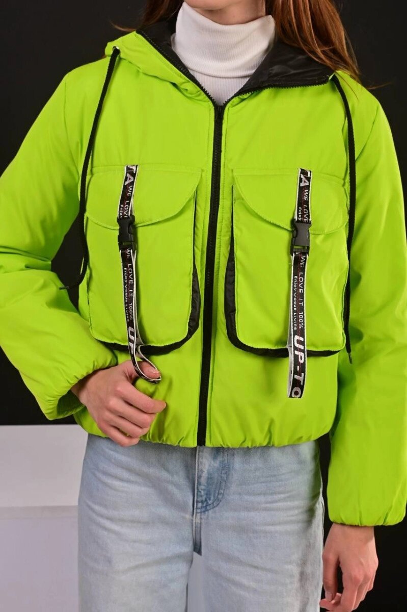 Куртка жіноча демісезонна салатова код П580 48 від компанії Shock km ua - фото 1