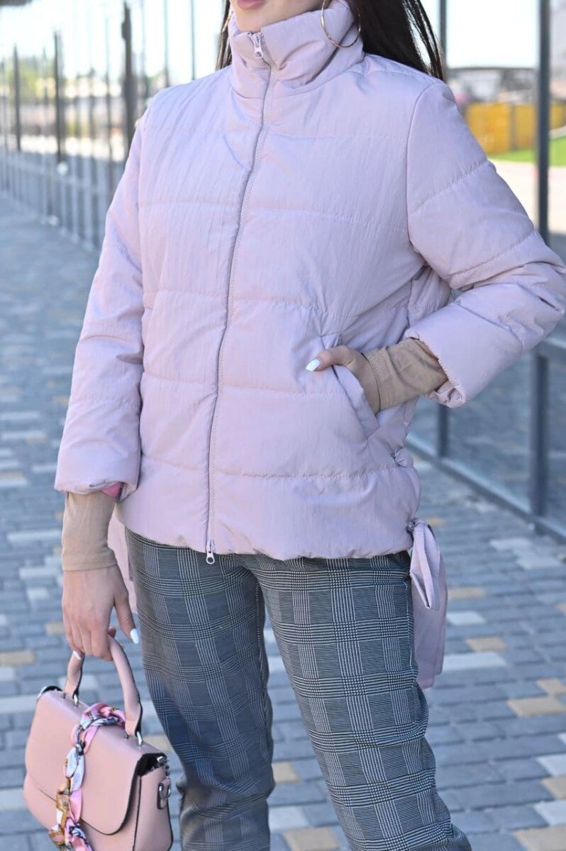 Куртка жіноча рожева демісезонна код П330 M від компанії Shock km ua - фото 1