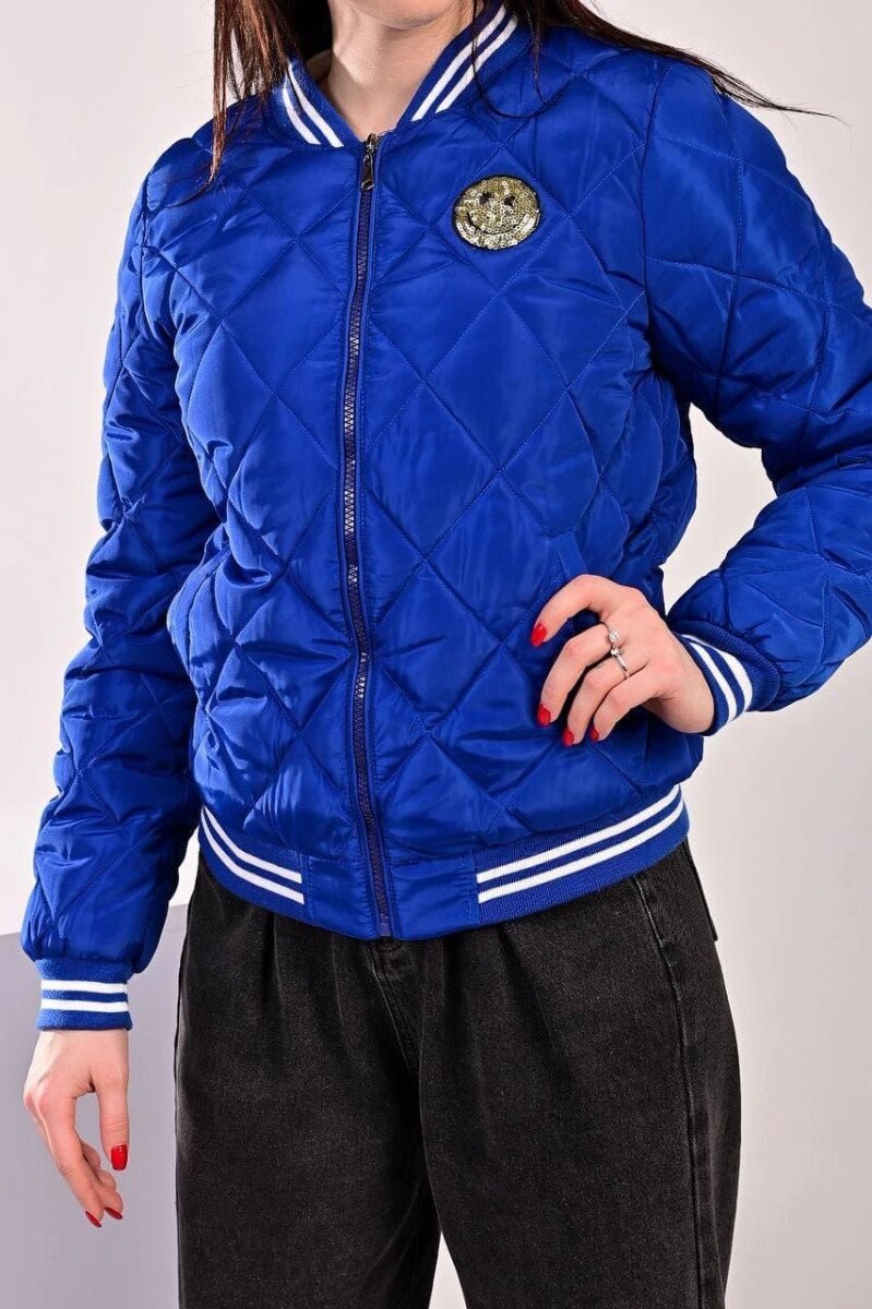 Куртка жіноча синя демісезонна код П436 від компанії Shock km ua - фото 1