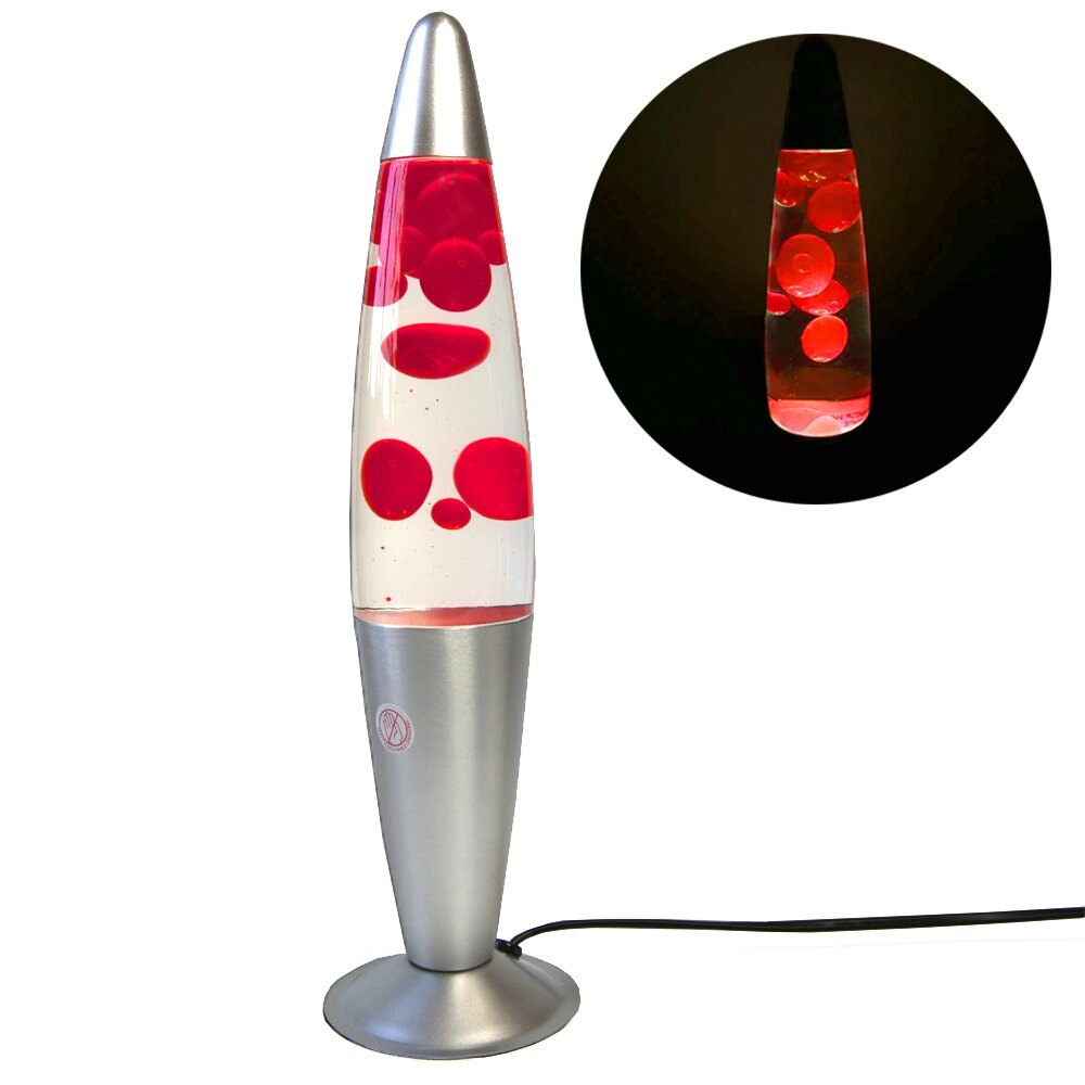 Лава лампа з парафіном (40см) червона від компанії Shock km ua - фото 1