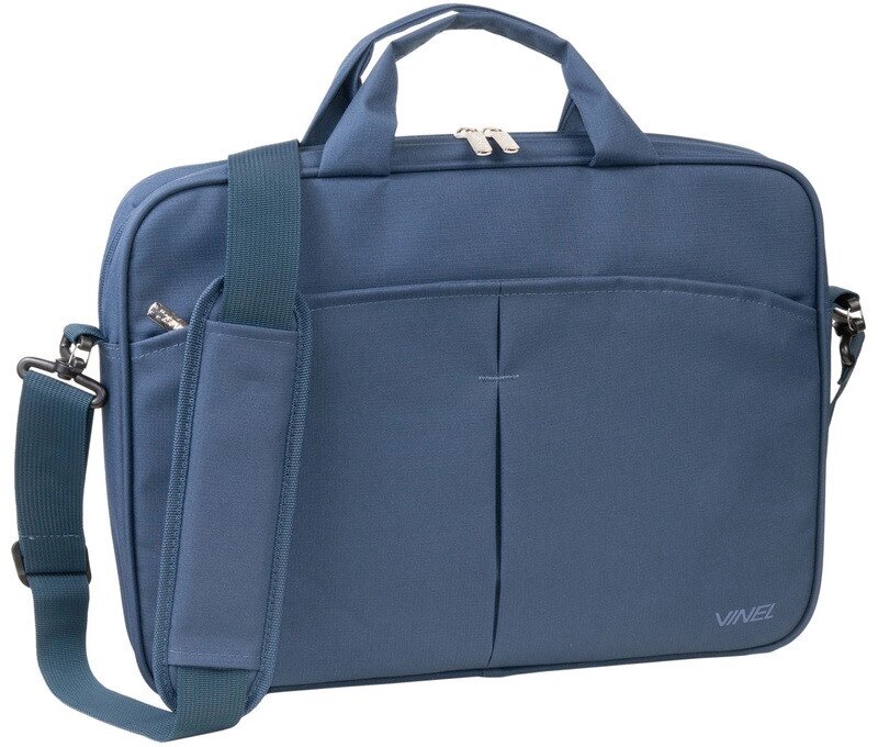 Легка сумка для ноутбука 15,6-16 дюймів Vinel синя від компанії Shock km ua - фото 1