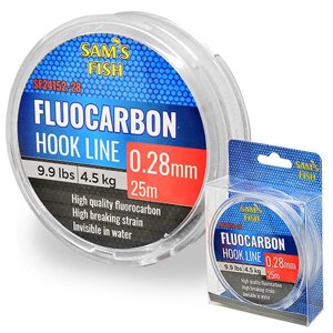 Лісочка рибальська Sams Fish Fluocarbon SF-24152-25 0.25 мм 3.6 кг 10 шт/уп