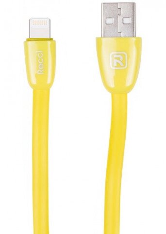 Lightning кабель 1 м Jelly жовтий Recci RCL-S100 від компанії Shock km ua - фото 1