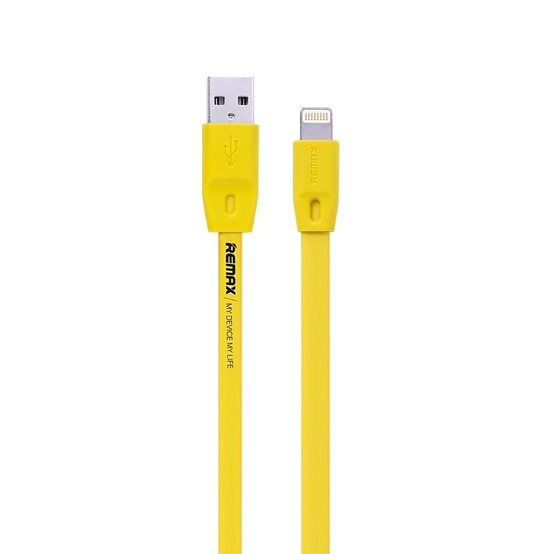 Lightning кабель Full Speed 2m yellow Remax 300025 від компанії Shock km ua - фото 1
