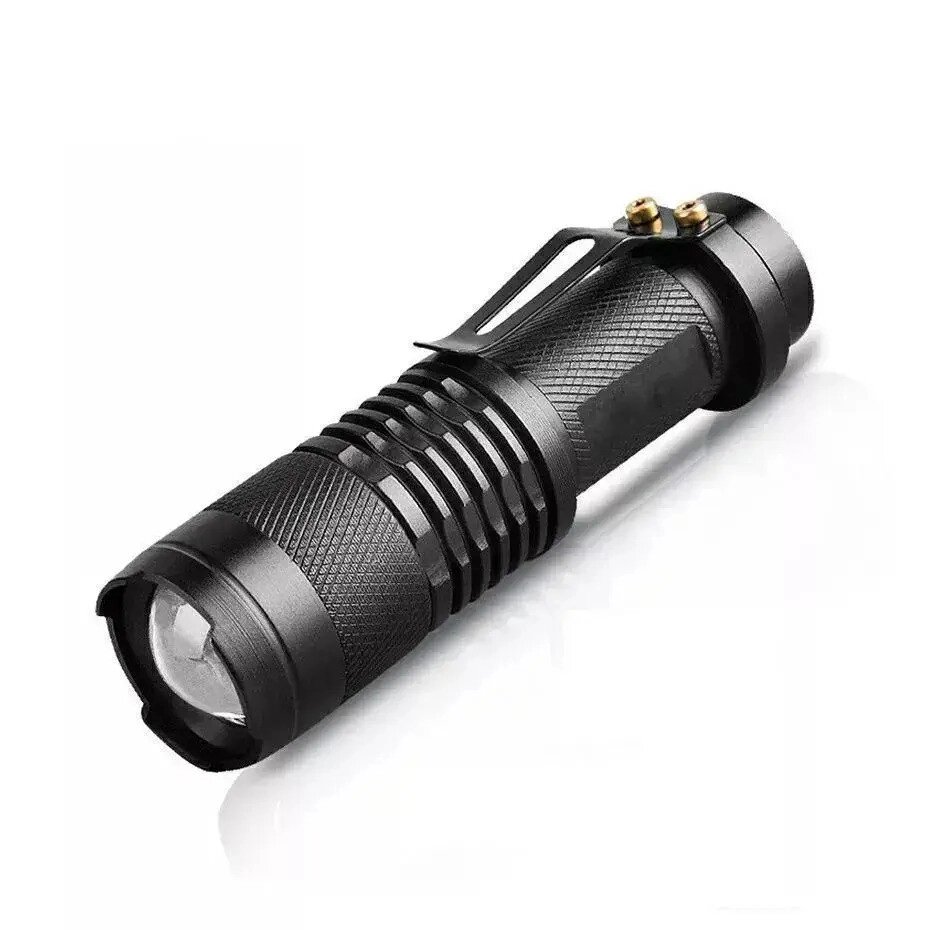 Ліхтарик з функцією зуму кишеньковий світлодіодний від компанії Shock km ua - фото 1