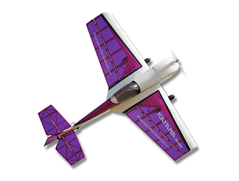 Літак радіокерований Precision Aerobatics Katana Mini 1020мм KIT (фіолетовий) від компанії Shock km ua - фото 1