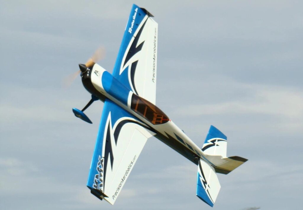 Літак радіокерований Precision Aerobatics Katana MX 1448мм KIT (синій) від компанії Shock km ua - фото 1