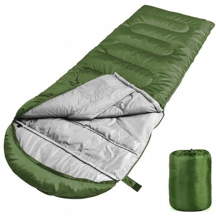Літній спальний мішок, спальник +15C Omny зелений від компанії Shock km ua - фото 1