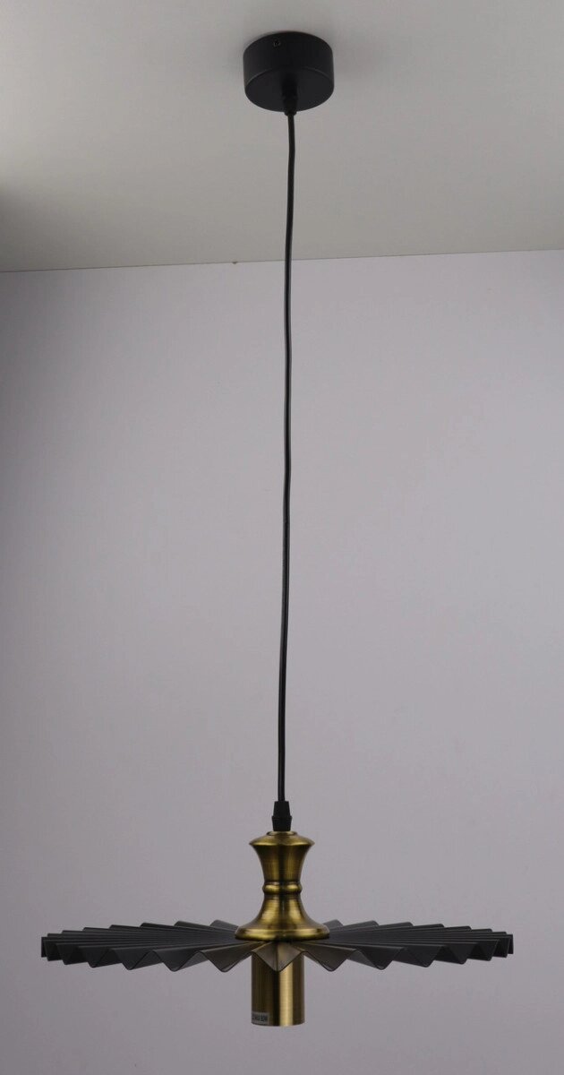 Люстра підвісна LOFT на 1 лампочку 25721 Чорний 20-120х35х35 см. від компанії Shock km ua - фото 1