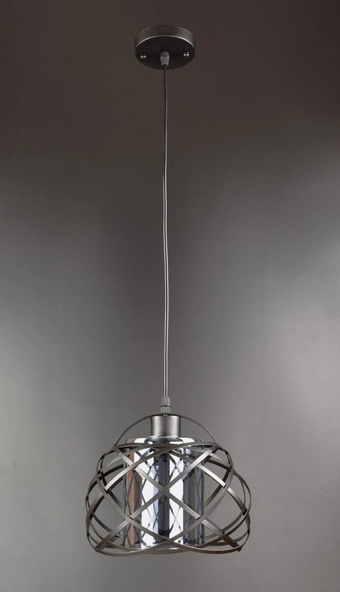 Люстра підвісна LOFT на 1 лампочку 25881 Чорний 30-90х25х25 см. від компанії Shock km ua - фото 1