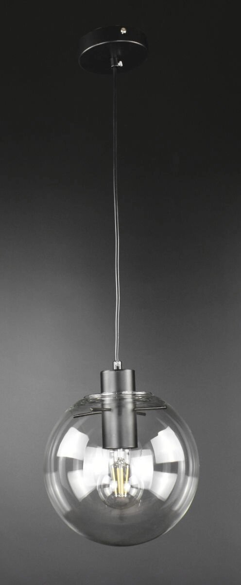 Люстра підвісна на 1 лампочку 26734 Чорний 30-150х25х25 см. від компанії Shock km ua - фото 1