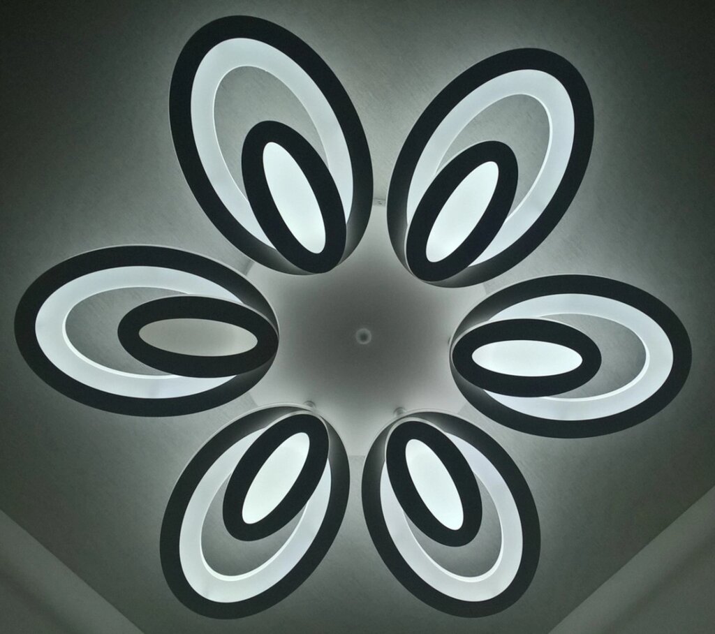 Люстра стельова LED з пультом 25601 Білий 9х62х62 см. від компанії Shock km ua - фото 1
