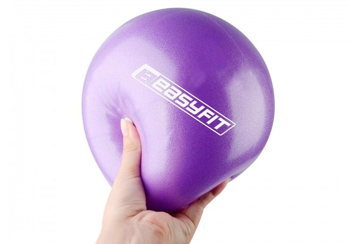 М'яч для пілатеса EasyFit 25 см фіолетовий від компанії Shock km ua - фото 1