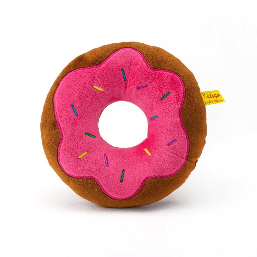 М'яка іграшка Kidsqo Пончик великий рожевий 20 см (KD6801) від компанії Shock km ua - фото 1