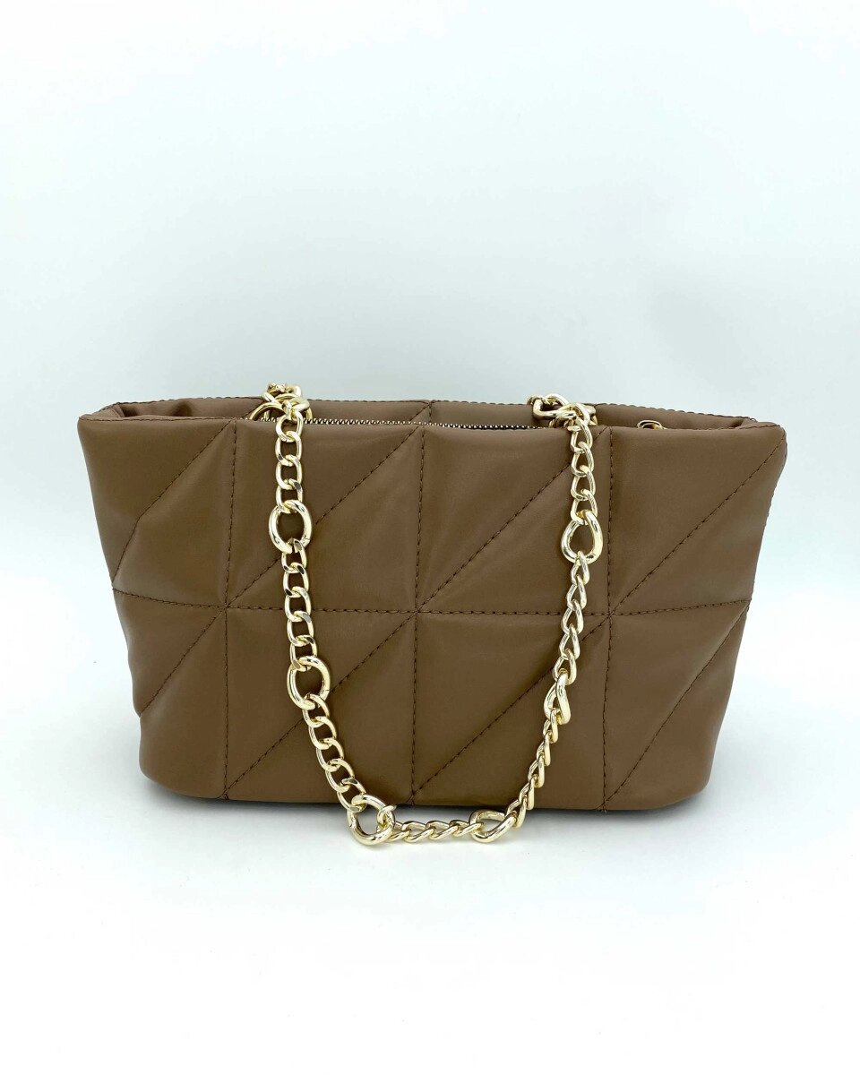 Маленька жіноча сумочка «Холлі» коричнева від компанії Shock km ua - фото 1