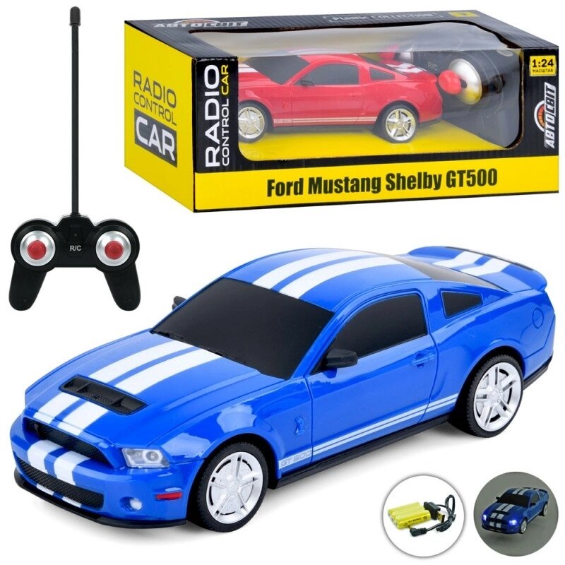 Машинка на радіокеруванні Auto Mir Ford Mustang GT500 AR-2323 20 см від компанії Shock km ua - фото 1