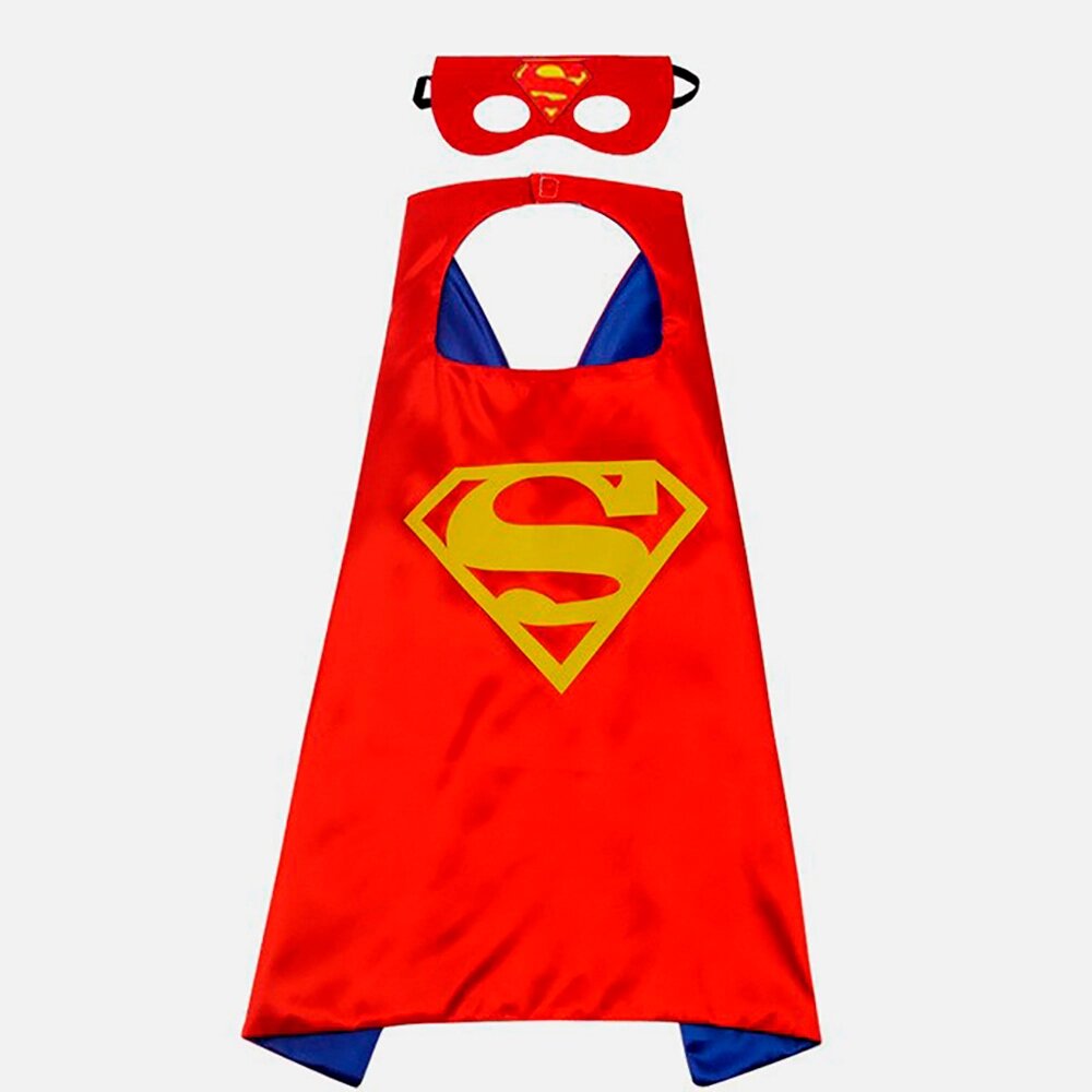 Маскарадний плащ із маскою Супермен (червоний) від компанії Shock km ua - фото 1
