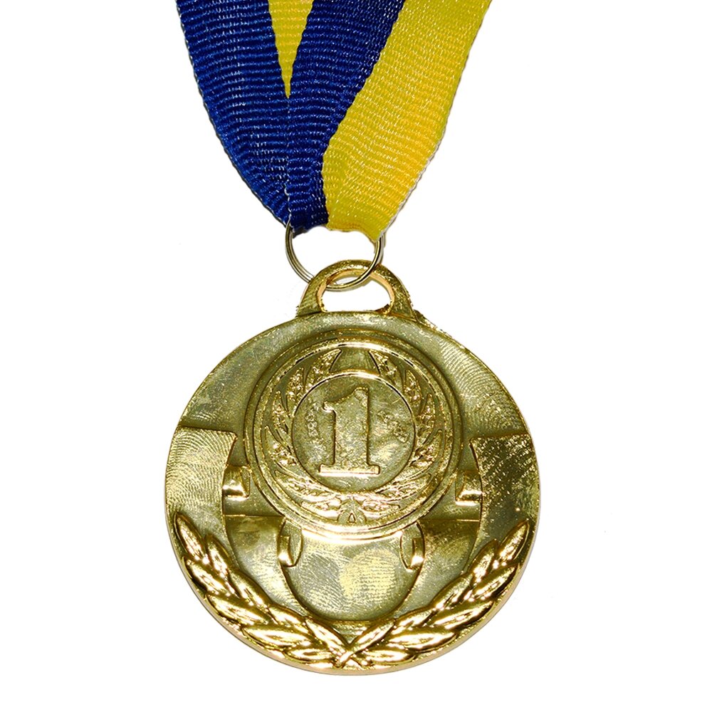Медаль нагородна 43508 Д5см 1 місце Золото від компанії Shock km ua - фото 1