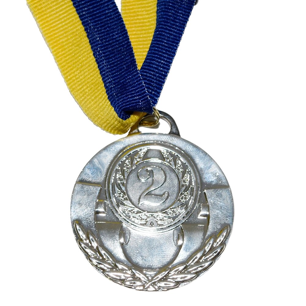 Медаль нагородна 43510 Д5см 2 місце Срібло від компанії Shock km ua - фото 1