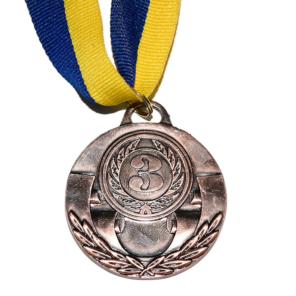 Медаль нагородна 43512 Д5см 3 місце Бронза від компанії Shock km ua - фото 1
