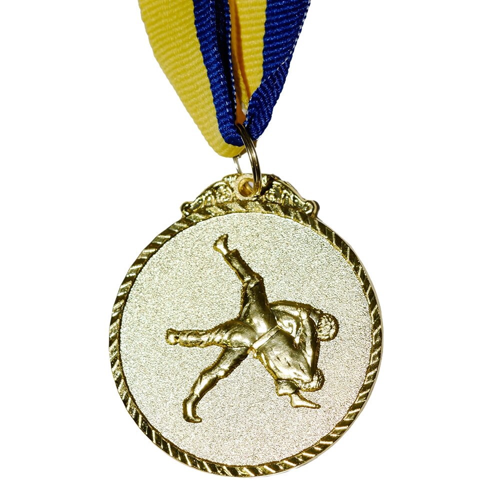 Медаль нагородна 43524 Єдиноборства Д5см Золото від компанії Shock km ua - фото 1