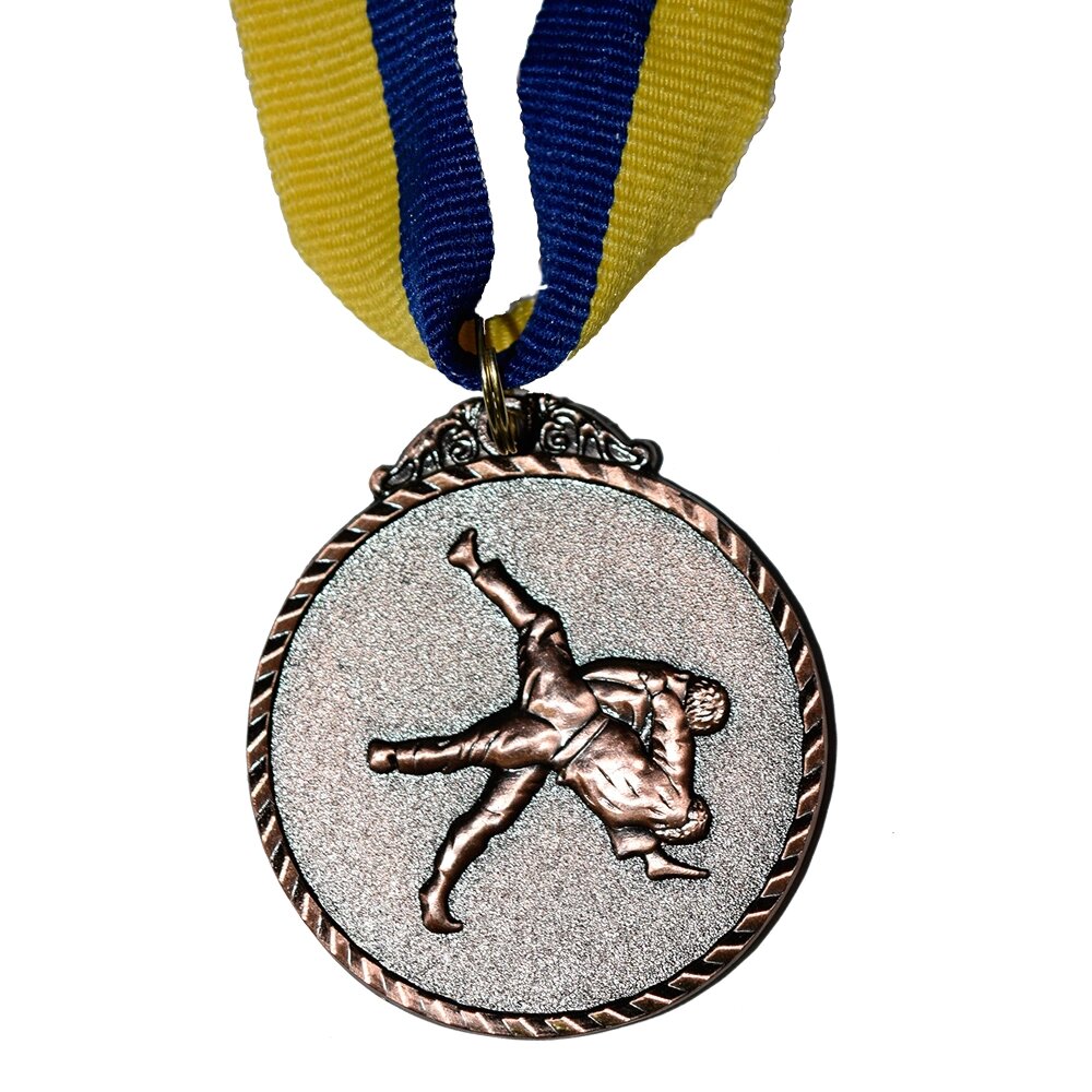 Медаль нагородна 43527 Єдиноборства Д5см Бронза від компанії Shock km ua - фото 1