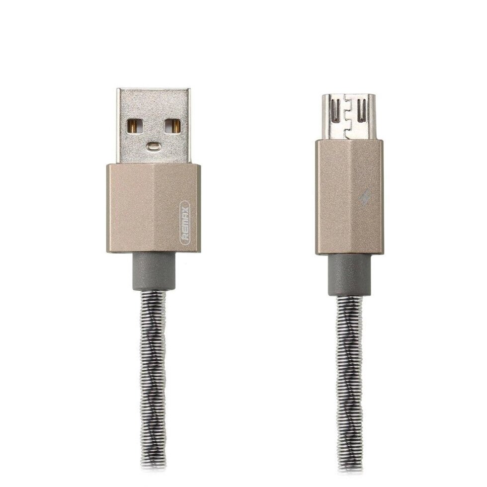 Micro USB кабель 1 м Gefon Remax RC-110m-Silver від компанії Shock km ua - фото 1