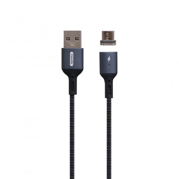 Micro USB кабель 3.0 A 1 м Cigan Magnet Remax RC-156m-Black від компанії Shock km ua - фото 1