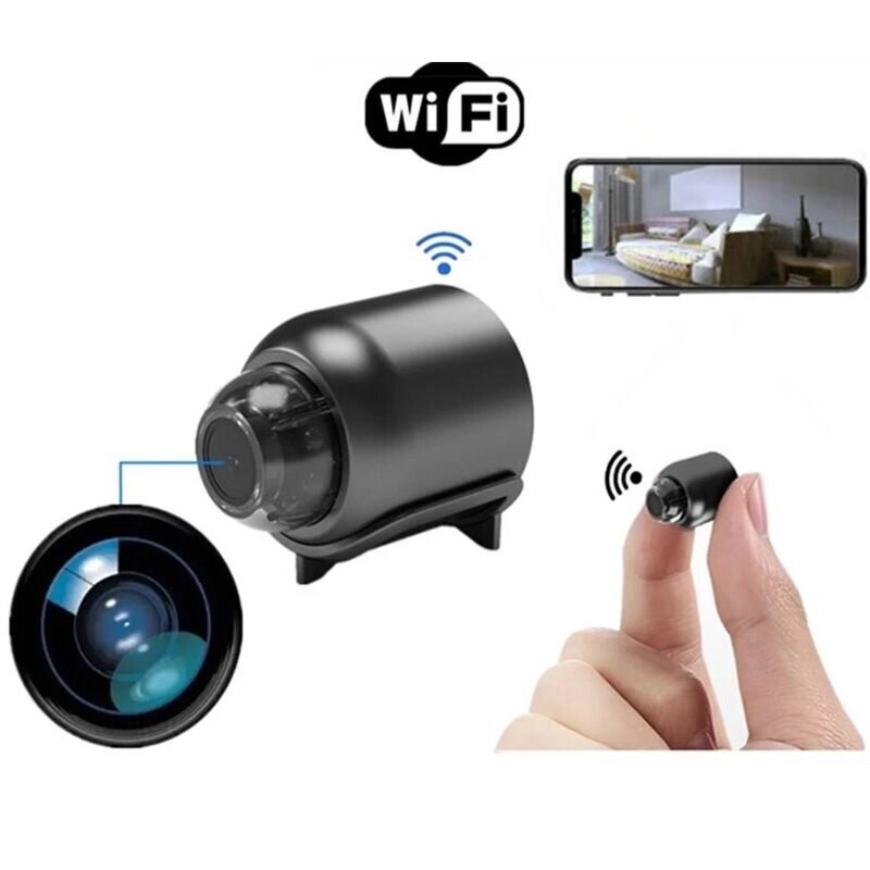 Мініатюрна камера wifi бездротова Boblov R-20, 1 Мп, HD 720P,, розмір 40x33x33 мм, без акумулятора від компанії Shock km ua - фото 1