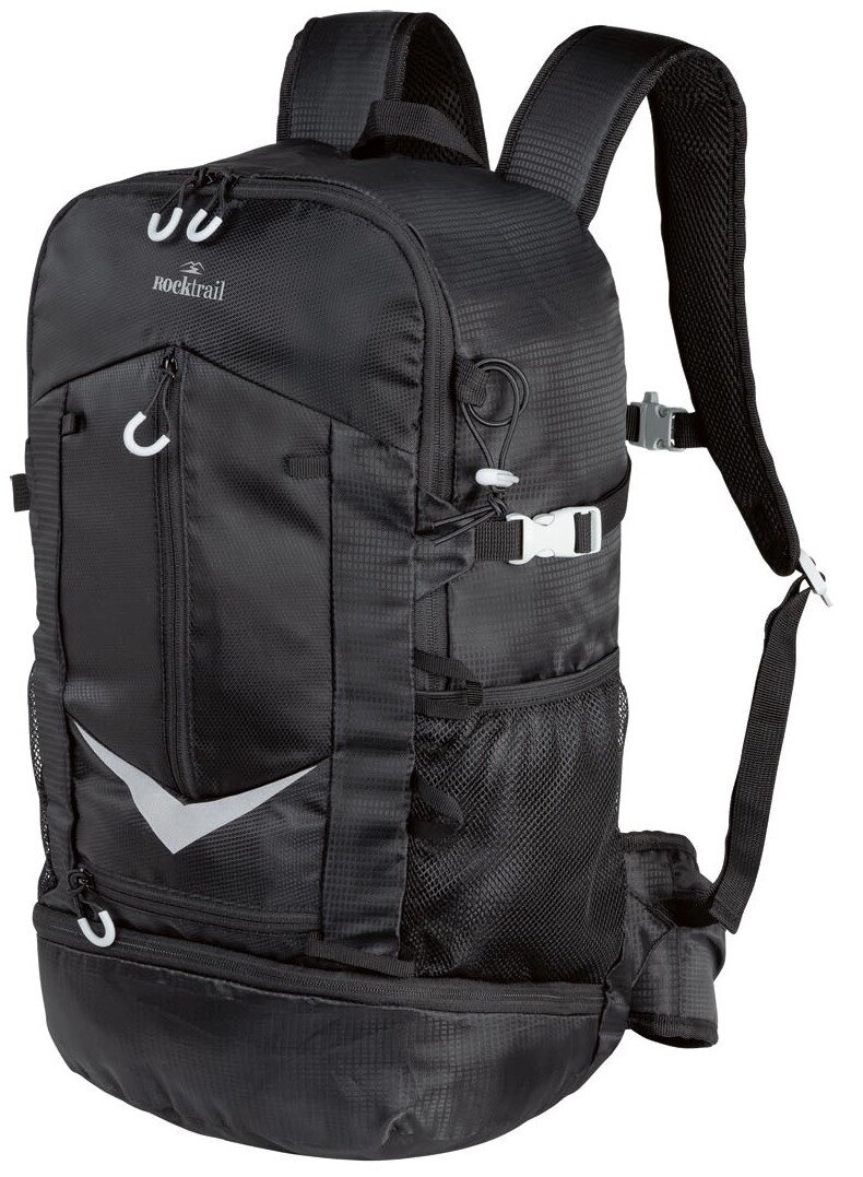 Місткий спортивний рюкзак із дощовиком 30L Rocktrail IAN389063 чорний від компанії Shock km ua - фото 1