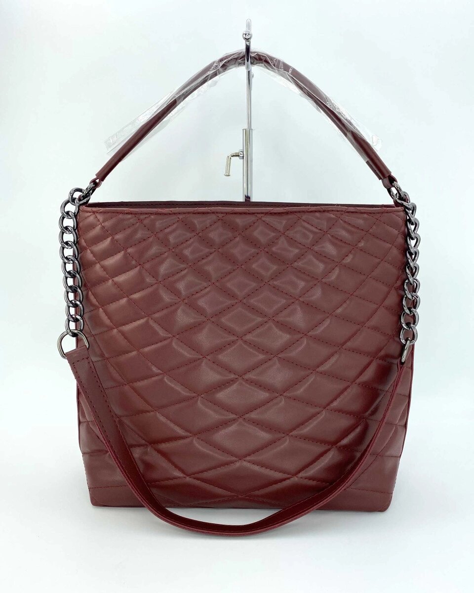 Модна жіноча сумка «Ермін» марсал від компанії Shock km ua - фото 1