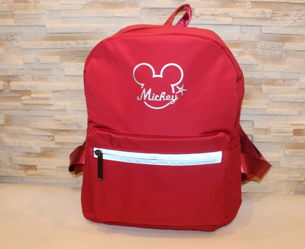 Модний червоний рюкзак із плащової тканини код 7-8856 від компанії Shock km ua - фото 1