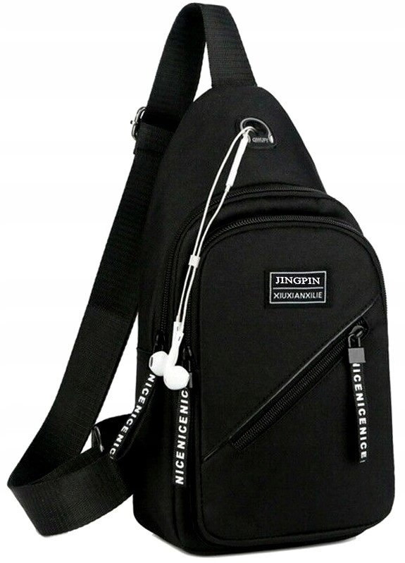 Молодіжна нагрудна сумка, слінг Fashion Instinct чорна від компанії Shock km ua - фото 1