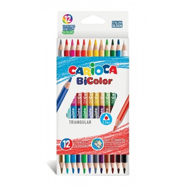 Набір кольорових олівців 42991 12 кольорів від компанії Shock km ua - фото 1