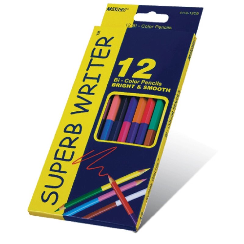 Набір кольорових олівців Marco Superb Writer 4110-12CB 24 кольору від компанії Shock km ua - фото 1