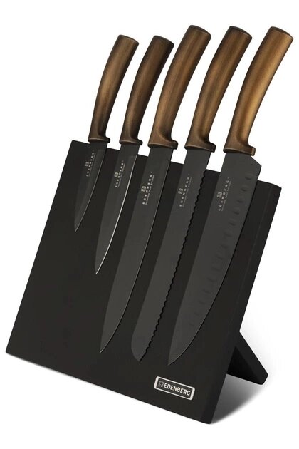 Набір кухонних ножів Edenberg EB-964 6 предметів від компанії Shock km ua - фото 1