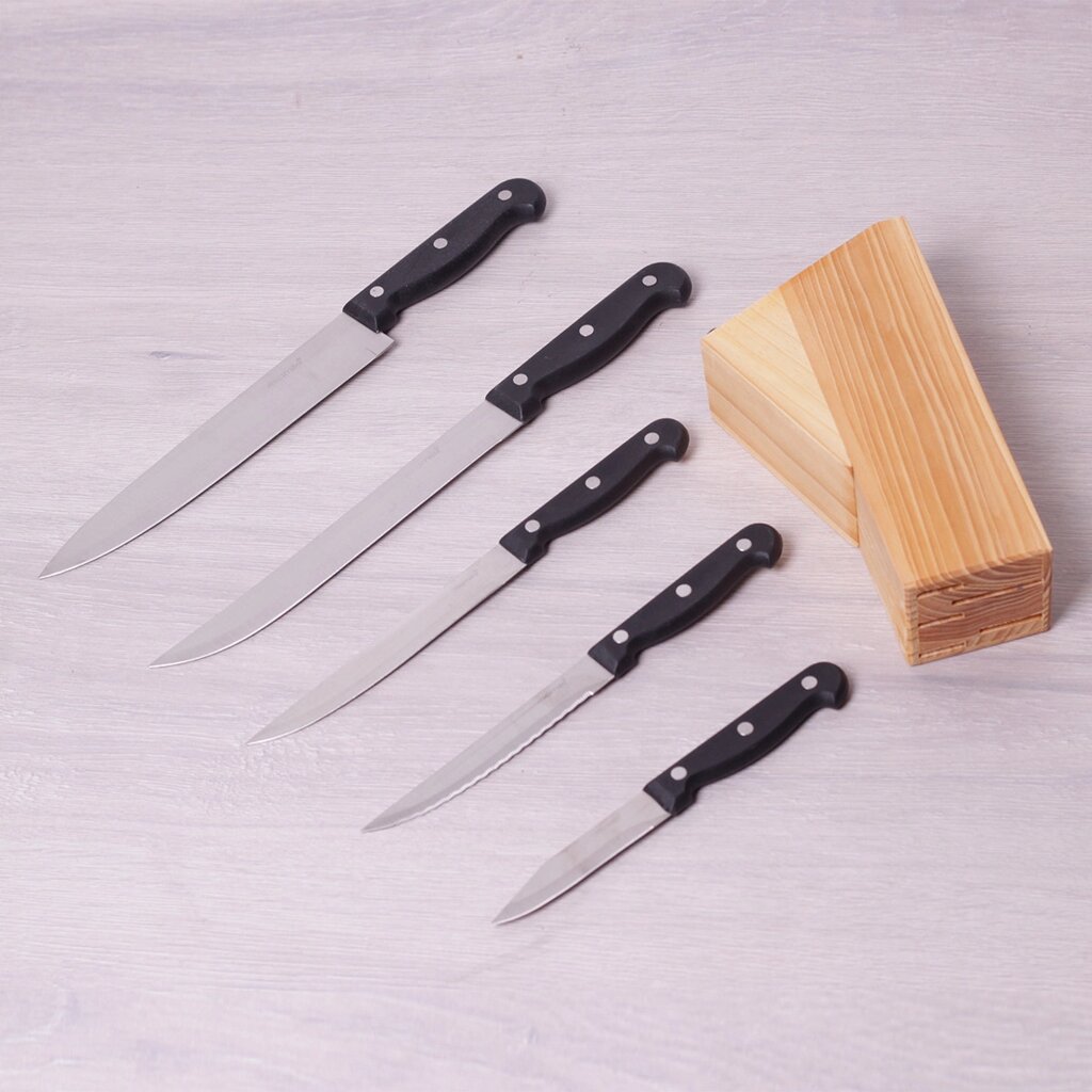 Набір кухонних ножів Kamille KM-5121 6 предметів від компанії Shock km ua - фото 1