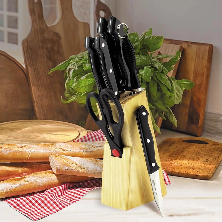 Набір кухонних ножів Maestro MR-1402 8 предметів від компанії Shock km ua - фото 1
