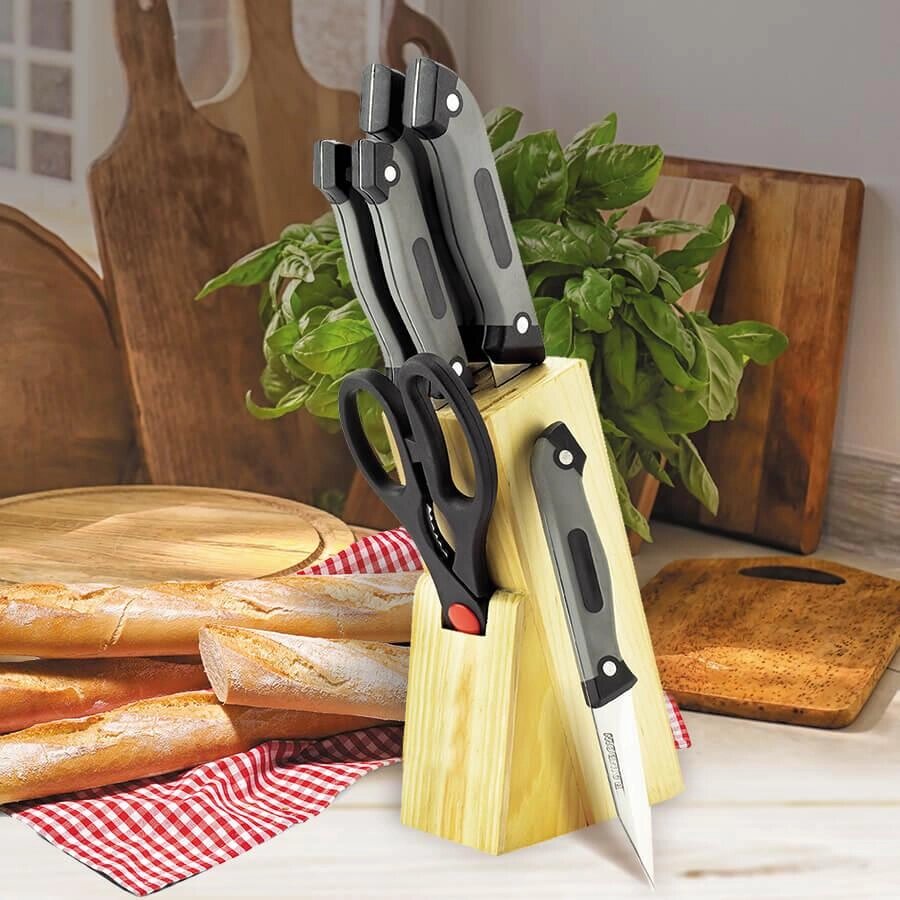 Набір кухонних ножів Maestro MR-1407 7 предметів від компанії Shock km ua - фото 1